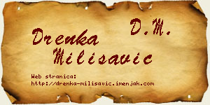 Drenka Milisavić vizit kartica